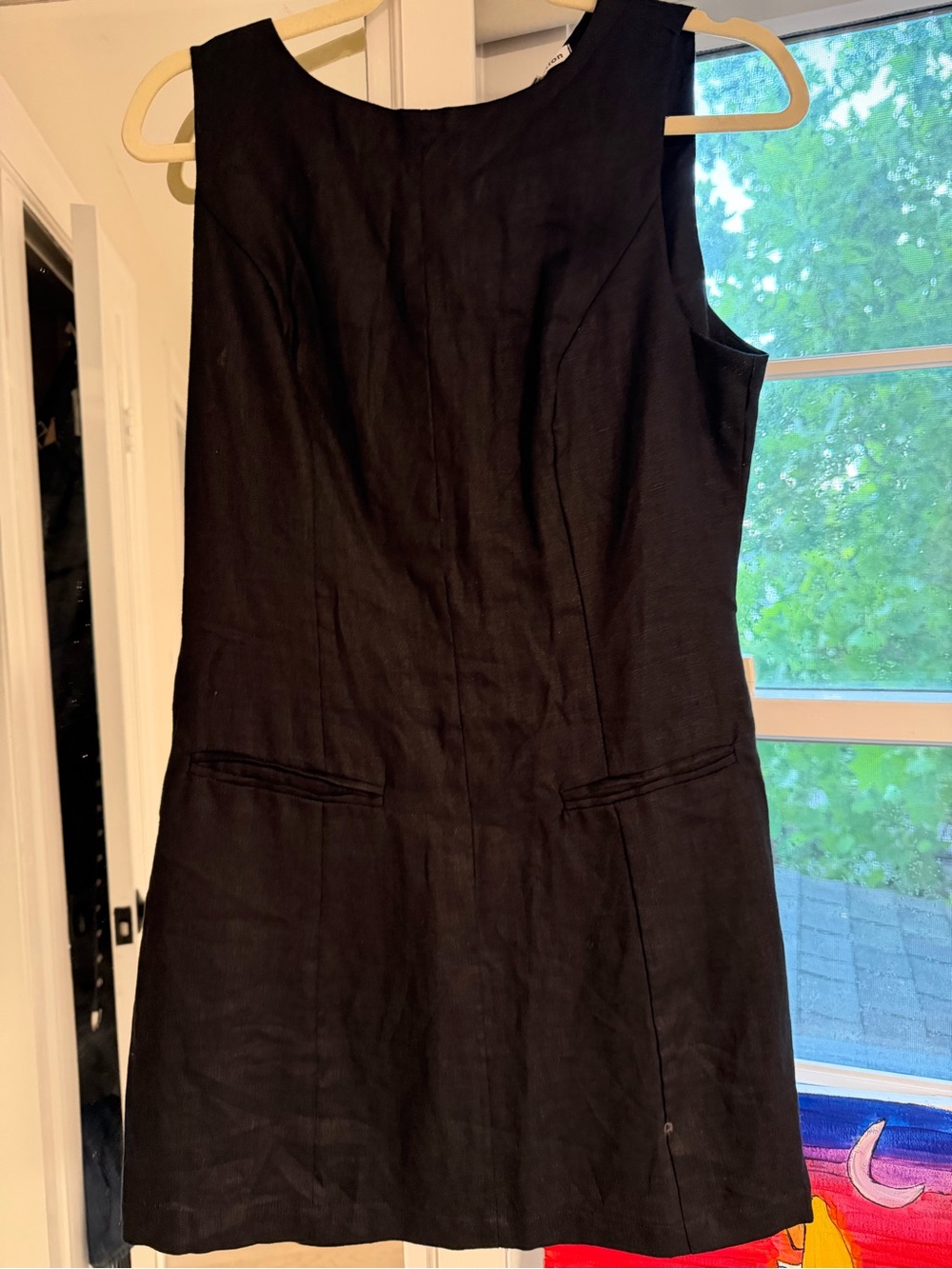 Reformation Black Sleeveless Mini Sheath Dress - Picture 3 of 4